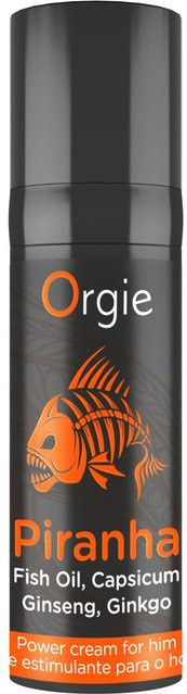 Orgie Piranha Creme für Herren, 15 ml, mit Ginseng, Ginkgo-Biloba, Capsicum - Bild 1