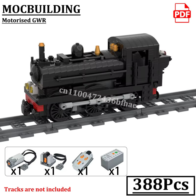 MOCBUILDING GW 5700 Zugmotor Dampflokomotive, Konstruktionsspielzeug - Bild 2