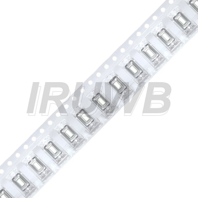 100 Stück IRUWB Rollen-Taktschalter SMD 2-Pin, taktile Drucktastenschalter für Autofernbedienungstasten, B/T/H: 3 x 6 x 2,5 mm - Bild 1