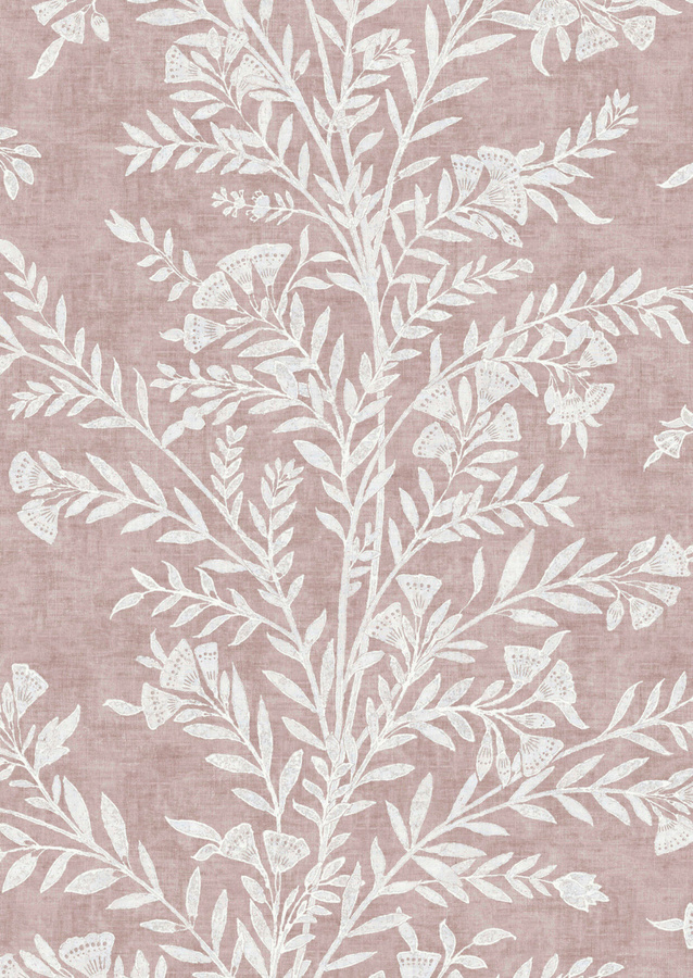 Lewis & Wood Tapete Fan Flower in Shell mit floralem Design und botanischem Muster - Bild 1