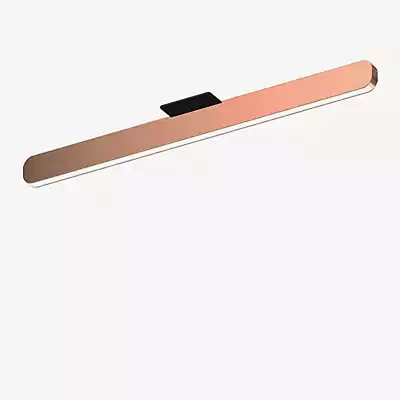 Occhio Mito Alto 70 Up Wide LED Deckenleuchte, Kopf Roségold und Abdeckung Schwarz Matt - Bild 1