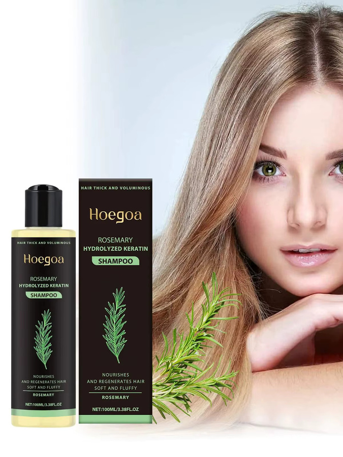 HOEGOA Rosmarin-Minz-Shampoo, für fettiges Haar, Unisex - Bild 4