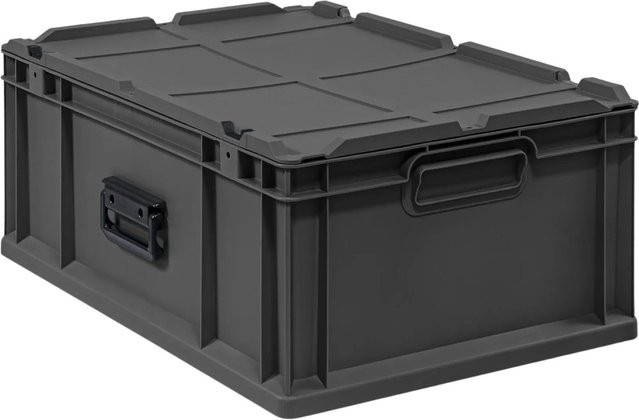 PROREGAL Eurobox Nextgen Transportbox Schwarz, H x B x T: 23,5 x 40 x 60 cm, 44 Liter - Bild 1