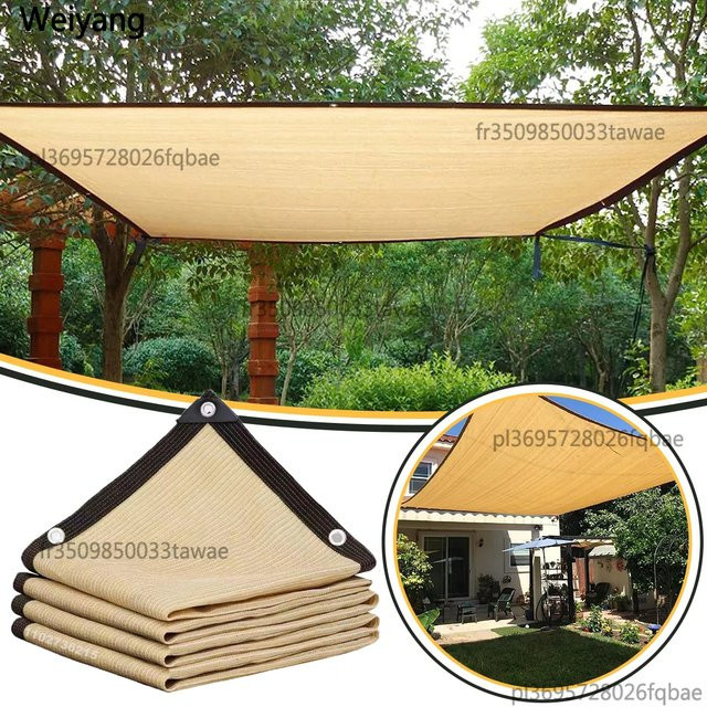 NUOYING Schattennetz Beige aus HDPE mit UV-Schutz als Sonnenschutz-Netzgewebe für Garten und Terrasse - Bild 1
