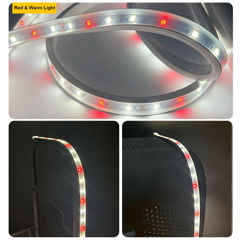 TOMTOP JMS LED Pflanzenwachstumslichtstreifen für Zimmerpflanzen und Hydrokultur, Rot und Warmweiß 3000K, Länge: 30 cm - Bild 3