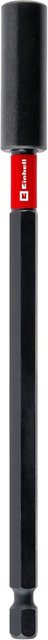 Einhell Impact-Magnetbithalter mit 1/4 Zoll E 6.3 Schaft, 150 mm, in Rot/Schwarz aus Edelstahl - Bild 1