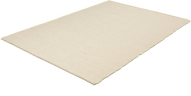 Handwebteppich Theko aus 100% Schurwolle in Beige meliert - Bild 1