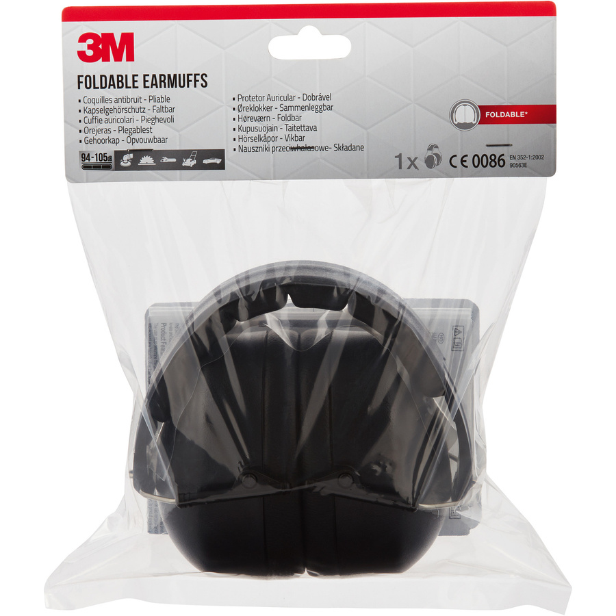 3M Kapselgehörschutz 90563EC1 in Schwarz mit 30 dB SNR-Wert - Bild 3