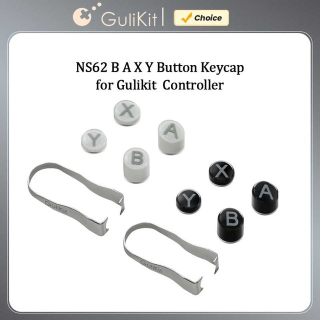 Gulikit NS62 Ersatz-Tastenkappen für Gulikit ES, KK3 und TT Serie Controller im Switch-Layout in Schwarz und Grau - Bild 1