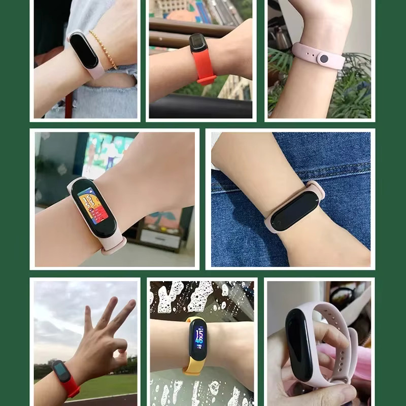 Uhrenarmband Silikon, Xiaomi Mi Band 7 6 5 4, Unisex - Bild 3