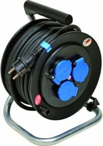 Walther Werke Kabeltrommel 16A 2P+E 230V 50m H07RN-F3G1,5 Schwarz IP44 - Bild 1