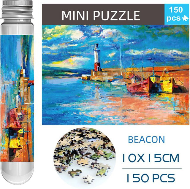 MaxRenard Mini Reagenzglas Puzzle, 150-teiliges Set, Bunt / Mehrfarbig - Bild 1