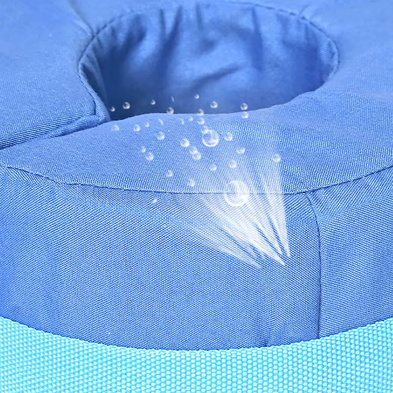AACAR Donut Fußkissen aus Memory Foam in Blau als Anti-Dekubitus Knie- und Knöchelschutz für Senioren - Bild 2