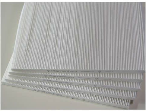 Pfannenberg Exchange Faltenfilter IP 55 in Weiß, B: 33,0 cm, H: 28,0 cm, T: 8,5 cm - Bild 1