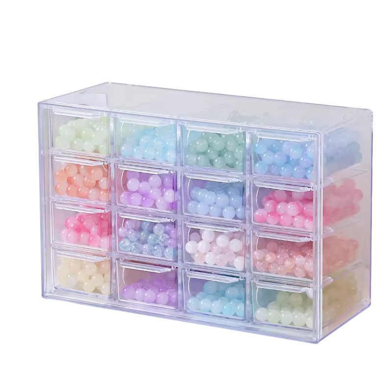 Stapelbarer Schmuckorganizer aus Acryl in Transparent für Ohrringe, Ringe, Halsketten und Armbänder - Bild 6