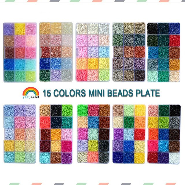 Yantjouet Mini Hama Perlen, Perlenpuzzle, 9800 Stück - Bild 1