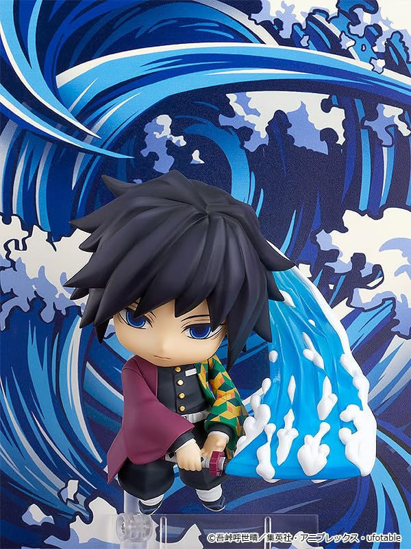 Good Smile Company Nendoroid Giyu Tomioka Anime-Figur aus Kimetsu no Yaiba, bemalt und beweglich, Kunststoff - Bild 3
