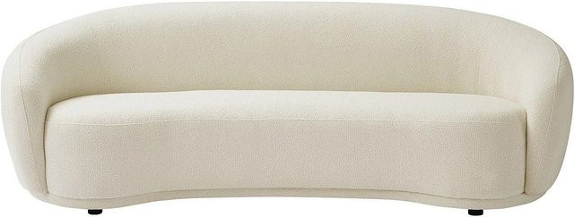 Bovana Sofa in Weiß mit Bouclé-Stoff ohne Schlafmöglichkeit, Breite: 227 cm - Bild 1