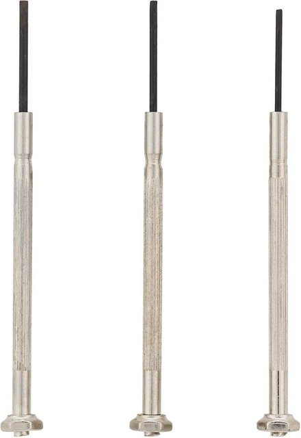 CosyHome Uhrenreparatur-Set mit 3 Schraubendrehern zur Uhrenwerk- und Uhrenarmband-Entfernung in Beige und Silber - Bild 1