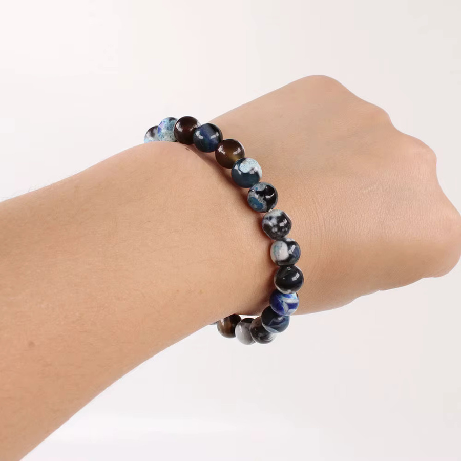 DAIPAN Perlenarmband, Achat-Stein, Bunt, Unisex - Bild 3