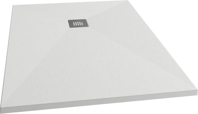 Schulte Duschwanne ExpressPlus aus Mineralguss, rechteckig, Weiß, B/T: 140 x 100 cm, Höhe: 3 cm - Bild 1