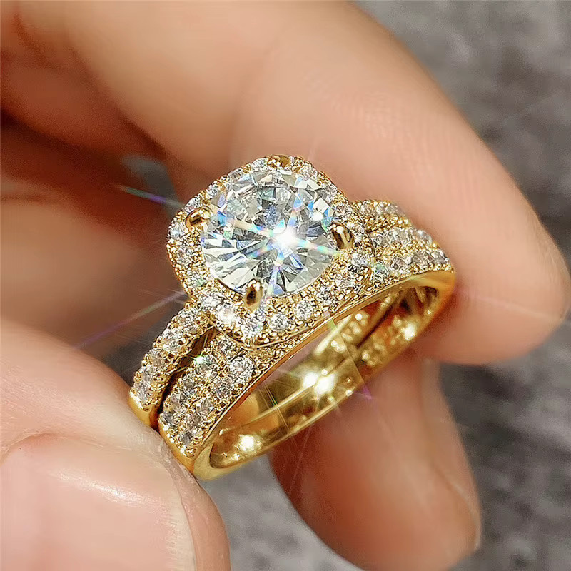 Huitan Ring-Set, Silber, Zirkonia, Damen - Bild 2