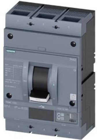 Siemens 3VA2580-5JP32-0AA0 Leistungsschalter in Grau mit einem Einstellbereich von 320 - 800A und einer maximalen Schaltspannung von 690 V/AC - Bild 1