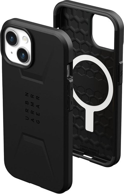 Urban Armor Gear Civilian MagSafe Schutzhülle für Apple iPhone 15 Plus in Schwarz - Bild 1