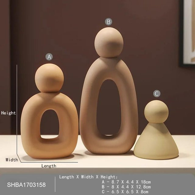 Abstrakte Hohlskulptur von Yiran Furniture im modernen nordischen Stil aus Harz zur Dekoration für dein Wohnzimmer oder Schlafzimmer - Bild 1