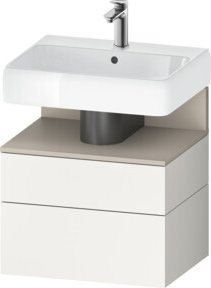 Duravit Waschtischunterschrank Qatego in Weiß, B/T/H: 59 x 47 x 59 cm - Bild 1