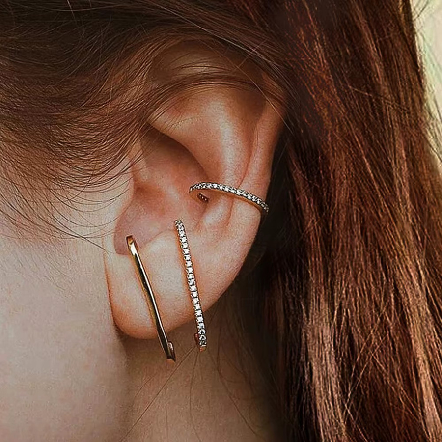 Huitan Trendy Ohrstecker, Zirkonia, Damen - Bild 3