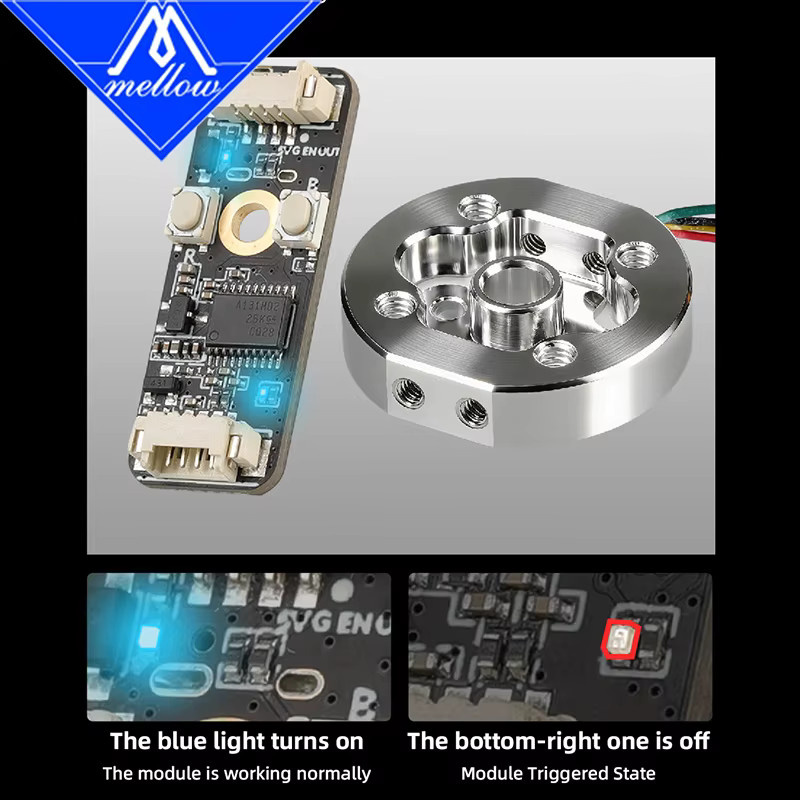 Mellow ALPS Drucksensormodul ADS131M02 aus CNC Aluminium für Goliath Hotend Auto Z Homing und Mesh Bed Leveling in deinem DIY 3D-Drucker - Bild 1