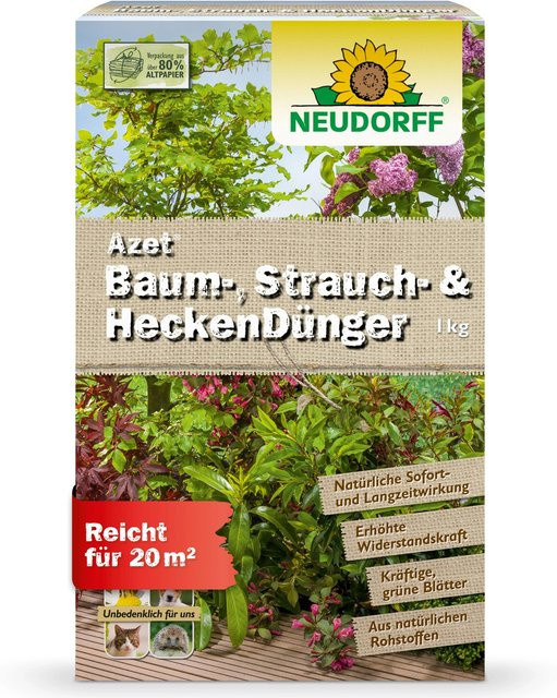 Neudorff Azet Baum-, Strauch- und Hecken-Dünger mit Slow-Release-Effekt, 1 kg - Bild 1