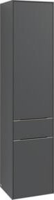 Villeroy & Boch Hochschrank Subway 3.0 in Grau mit Glastüren und Weinregal, B/T/H: 40 x 36,2 x 171 cm - Bild 1