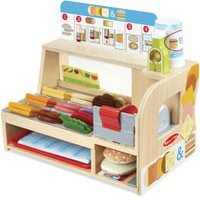 Melissa & Doug Slice & Stack Sandwich Theke Spielküche aus Holz und Filz - Bild 1