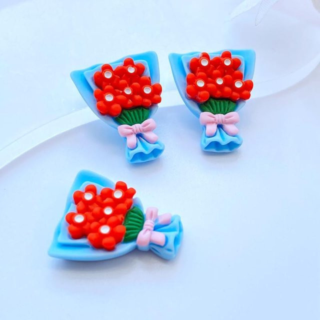 Yiran bag Mini Simulierte Blumen Harz Cabochons Multicolour für Scrapbooking und DIY Schmuck Handwerk Dekoration - Bild 1