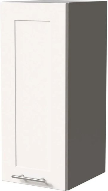 Feldmann-Wohnen Hängeschrank Oslo Küchenschrank Grau Weiß Matt B: 30 cm, T: 32,5 cm, H: 72 cm - Bild 1