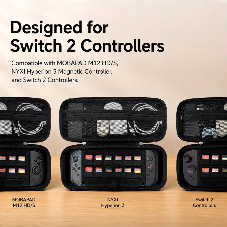 YOOPEO Tragetasche und stoßfeste Schutzhülle in Schwarz für Mobapad M12, NYXI Hyperion 3 und Switch 2 Konsolen - Bild 5