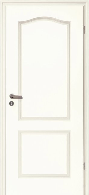 GetaDoor Zimmertür Brillant Classic 4002-B in Weiß, Landhausstil, Anschlag Rechts, B: 86,0 cm, H: 198,5 cm - Bild 1