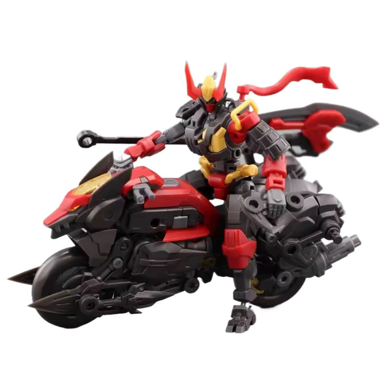 Bandai Shadow Wolf Panzerpuppe Actionfigur und Mecha Montagemodellbausatz mit Motorrad - Bild 4