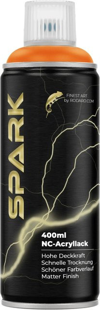 SPARK Spraydose Matte Farbe Orange 400ml wetterfest und schnelltrocknend - Bild 1