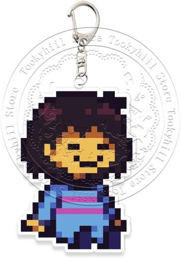 CHIC STUDIO Pixel Schlüsselanhänger Deltarune Spamton Tenna Acryl Figur - Bild 1