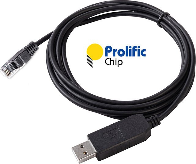 Easun USB zu RS232 auf RJ45 Kommunikationskabel mit PL2303GT Chip in Schwarz - Bild 1