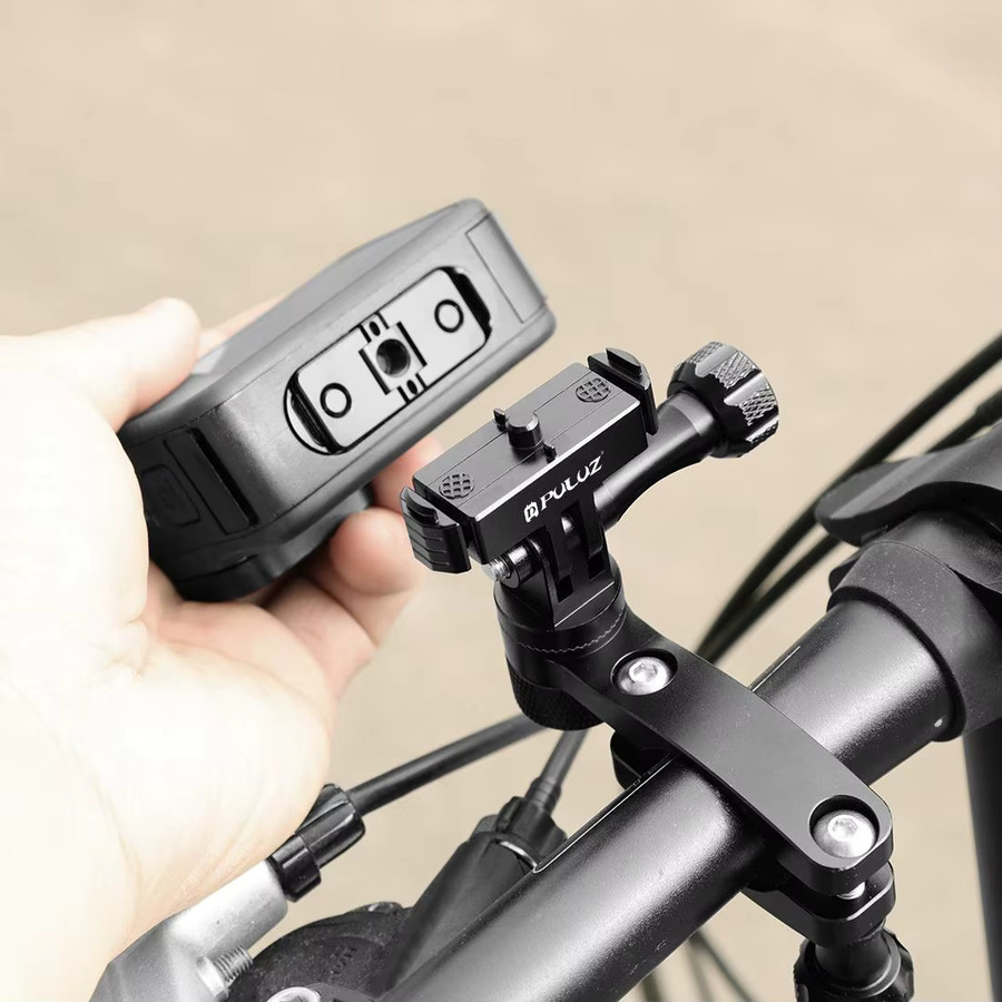 PULUZ Magnetische Schnellwechsel-Montagebasis für GoPro MISSION 1/1 PRO in Schwarz mit Plattenadapter, 1/4-Zoll-Schraube und Klappfinger für Action-Cameras - Bild 4