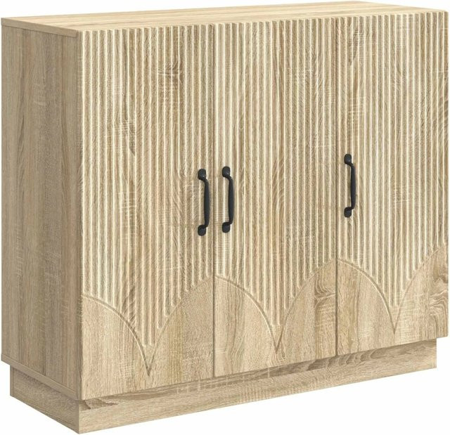 vidaXL Sideboard Sonoma-Eiche modern, B/T/H: 89 x 34,5 x 77 cm - Bild 1