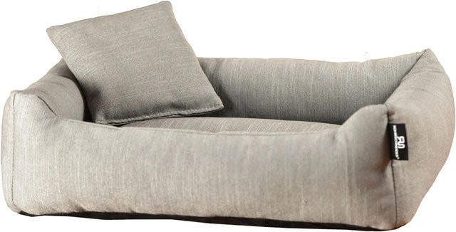 Rohrschneider Kuschelsofa für Haustiere in Grau mit abnehmbarem Bezug und rutschfester Unterseite - Bild 2