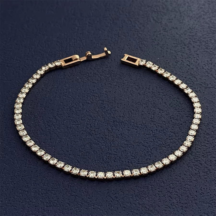 LiHong Tennisarmband 925 Silber, Roségold, Zirkonia, 16–18 cm - Bild 2
