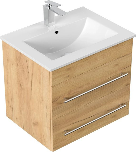 Posseik Badmöbel Apollo Eiche Gold in Holzoptik - Bild 1