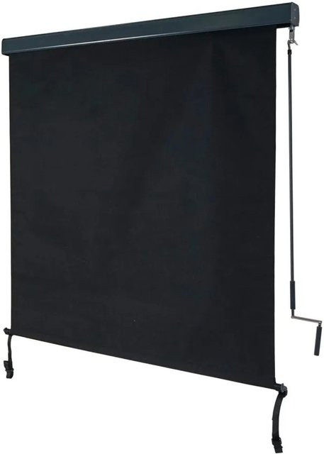 Vertikalmarkise MCW F42 Senkrechtmarkise als Sichtschutz Außenrollo in Schwarz, Höhe: 250 cm, Breite: 140 cm - Bild 2