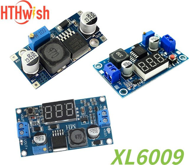 XL6009 Boost-Modul DC-DC Step-Up-Stromversorgungsmodul mit Digitalanzeige in Blau - Bild 1